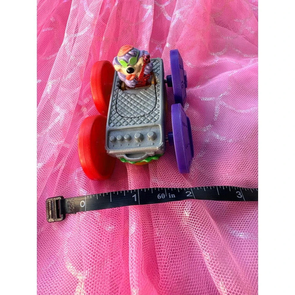 Vintage 1990 Warner Bros Looney Tunes Porky Pig Burger Taz Grill Flip Toy Car
